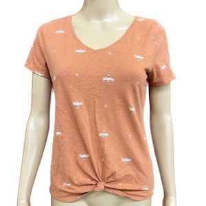 Sonoma Queen Bee V-Neck Everyday Tee Size XS